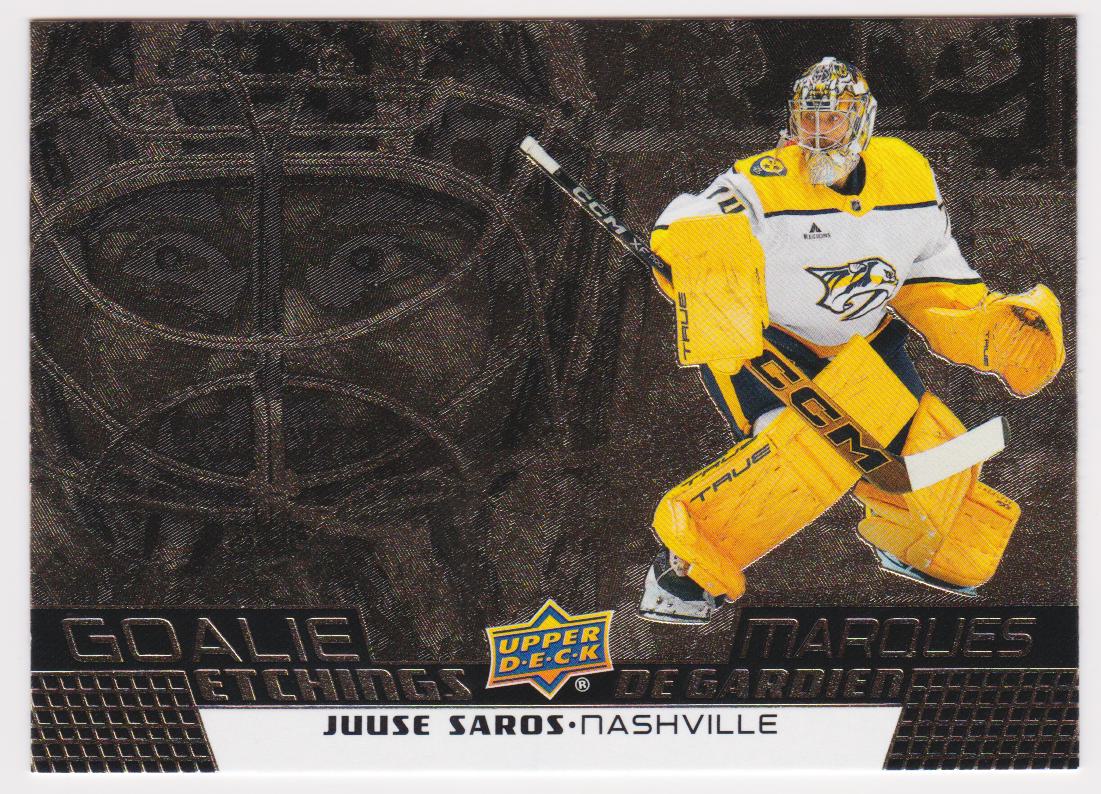 (image for) 2025-26 Upper Deck Tim Hortons Goalie Etchings #GE15 Juuse Saros