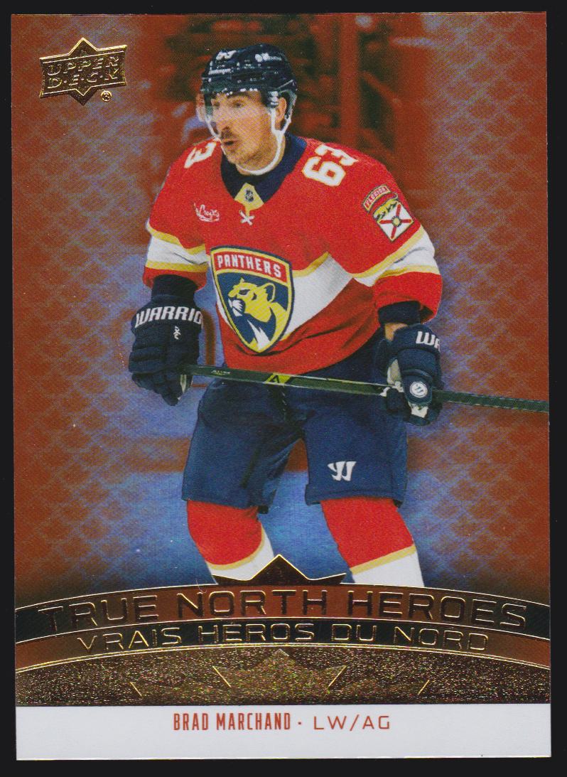 2025-26 Upper Deck Tim Hortons True North Heroes #TNH18 Brad Marchand (image for) 2025-26 Upper Deck Tim Hortons True North Heroes #TNH18 Brad Marchand