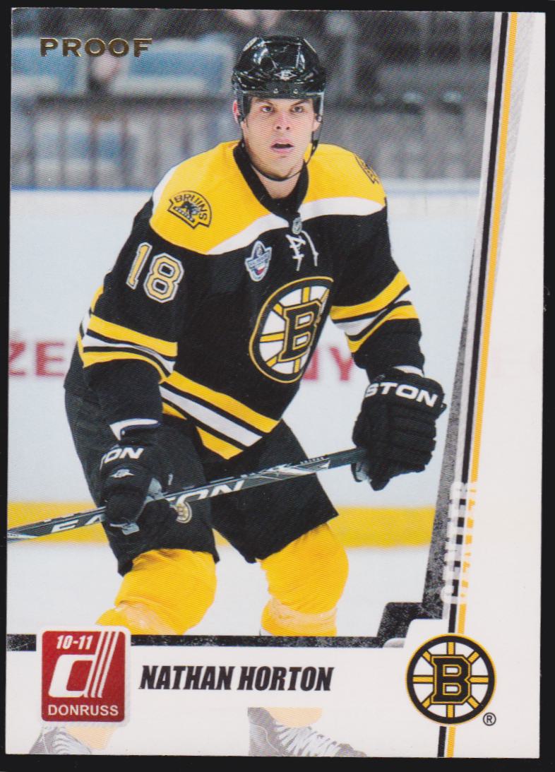 2010-11 Donruss Press Proofs #47 Nathan Horton 027/100 (image for) 2010-11 Donruss Press Proofs #47 Nathan Horton 027/100