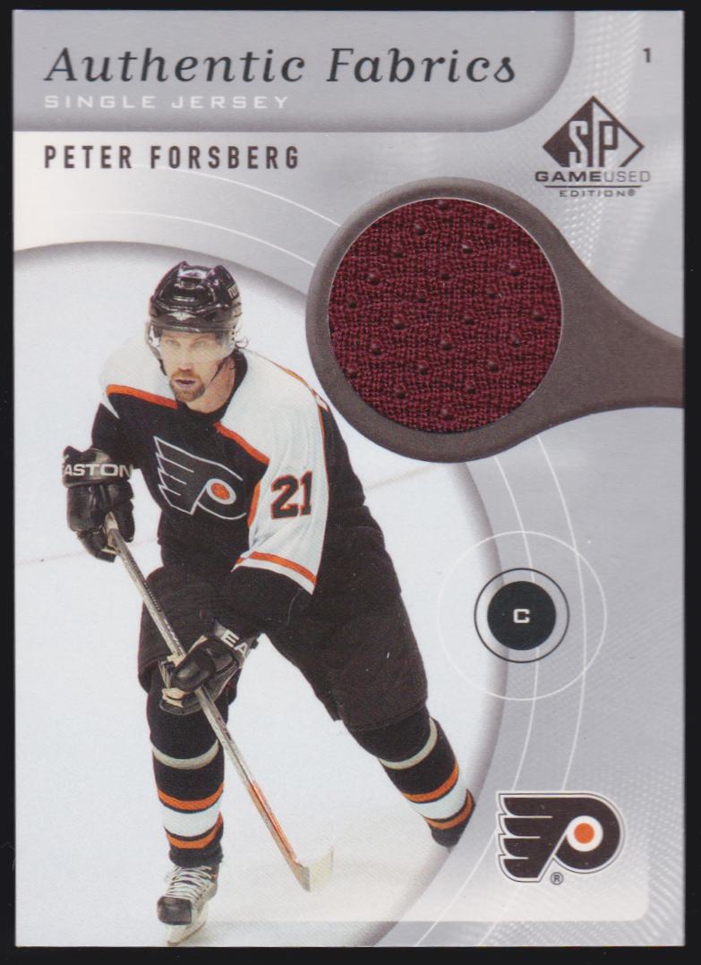 2005-06 SP Game Used Authentic Fabrics #AFPF Peter Forsberg (image for) 2005-06 SP Game Used Authentic Fabrics #AFPF Peter Forsberg