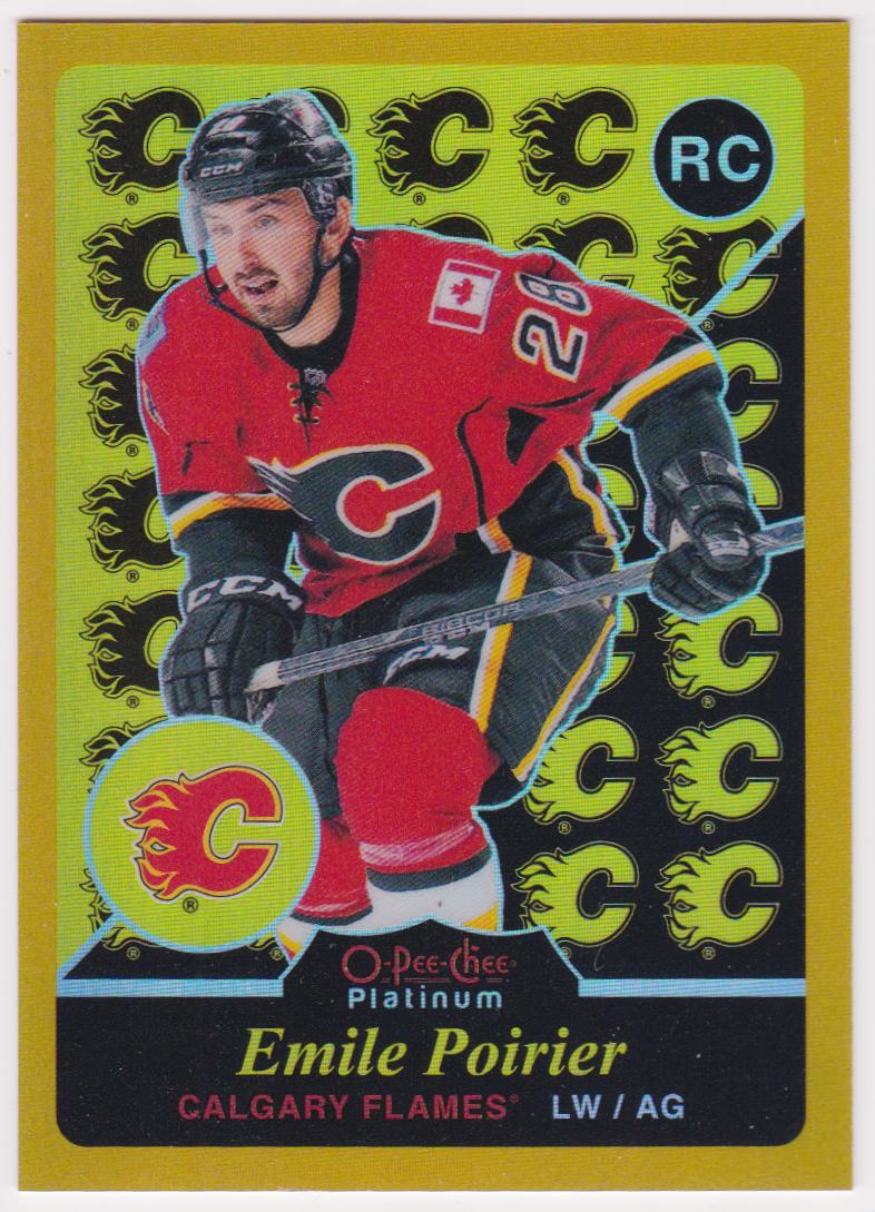2015-16 O-Pee-Chee Platinum Retro Rainbow Gold #R72 Emile Poirier (image for) 2015-16 O-Pee-Chee Platinum Retro Rainbow Gold #R72 Emile Poirier