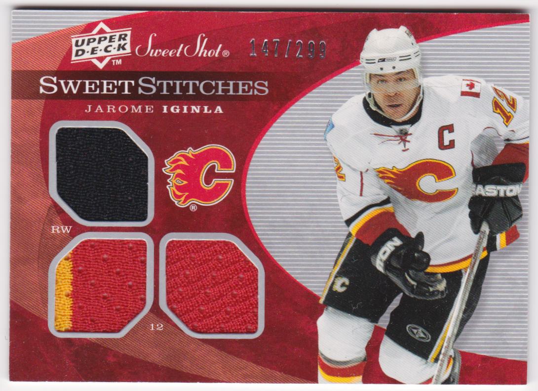 (image for) 2007-08 Sweet Shot Sweet Stitches Triples #SSTJI Jarome Iginla