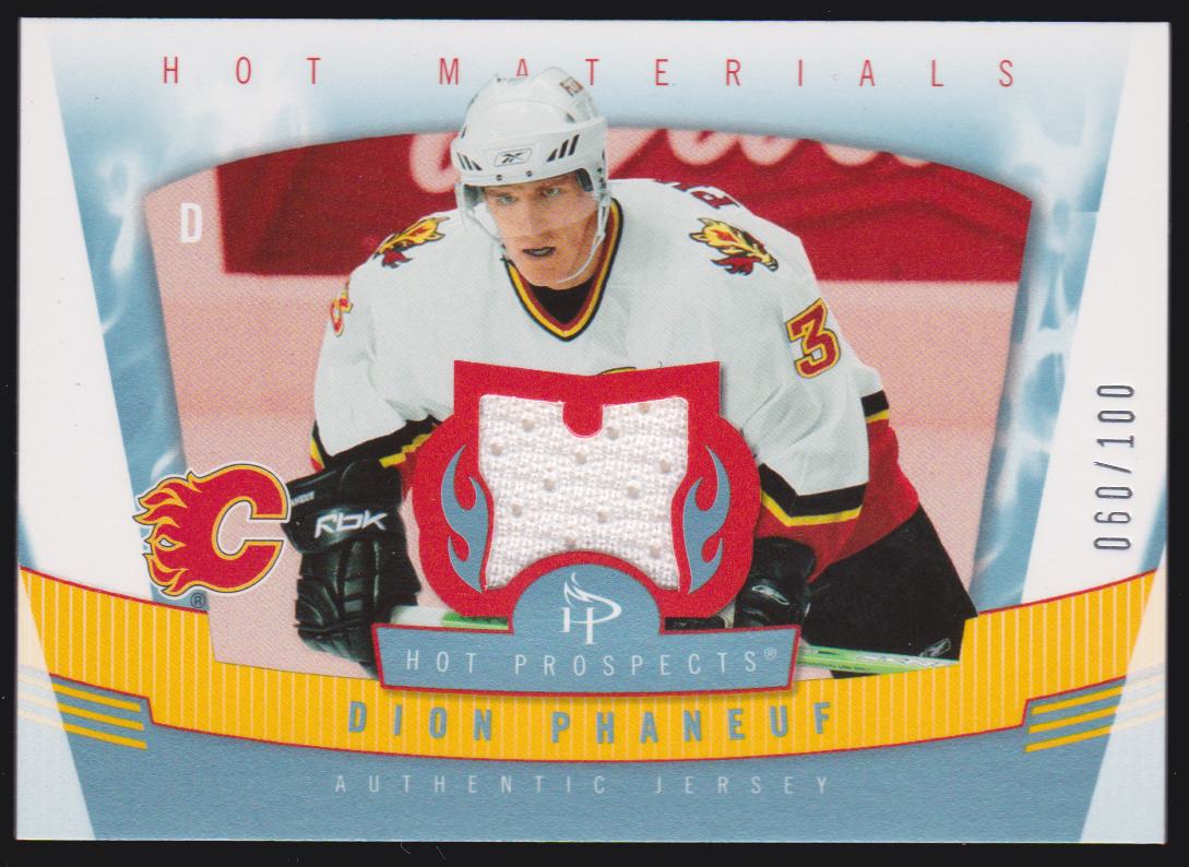 (image for) 2006-07 Hot Prospects Hot Materials Red Hot #HMDP Dion Phaneuf