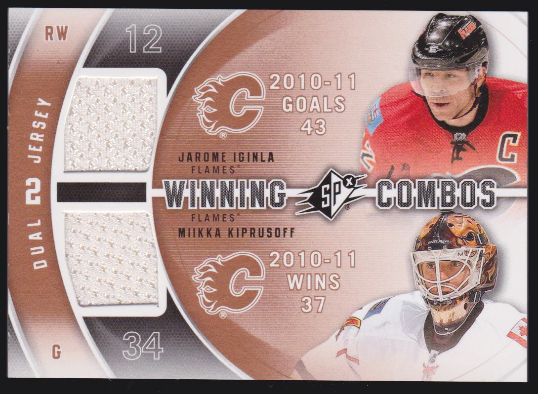 (image for) 2011-12 SPx Winning Combos #WCIK Jarome Iginla/Miikka Kiprusoff