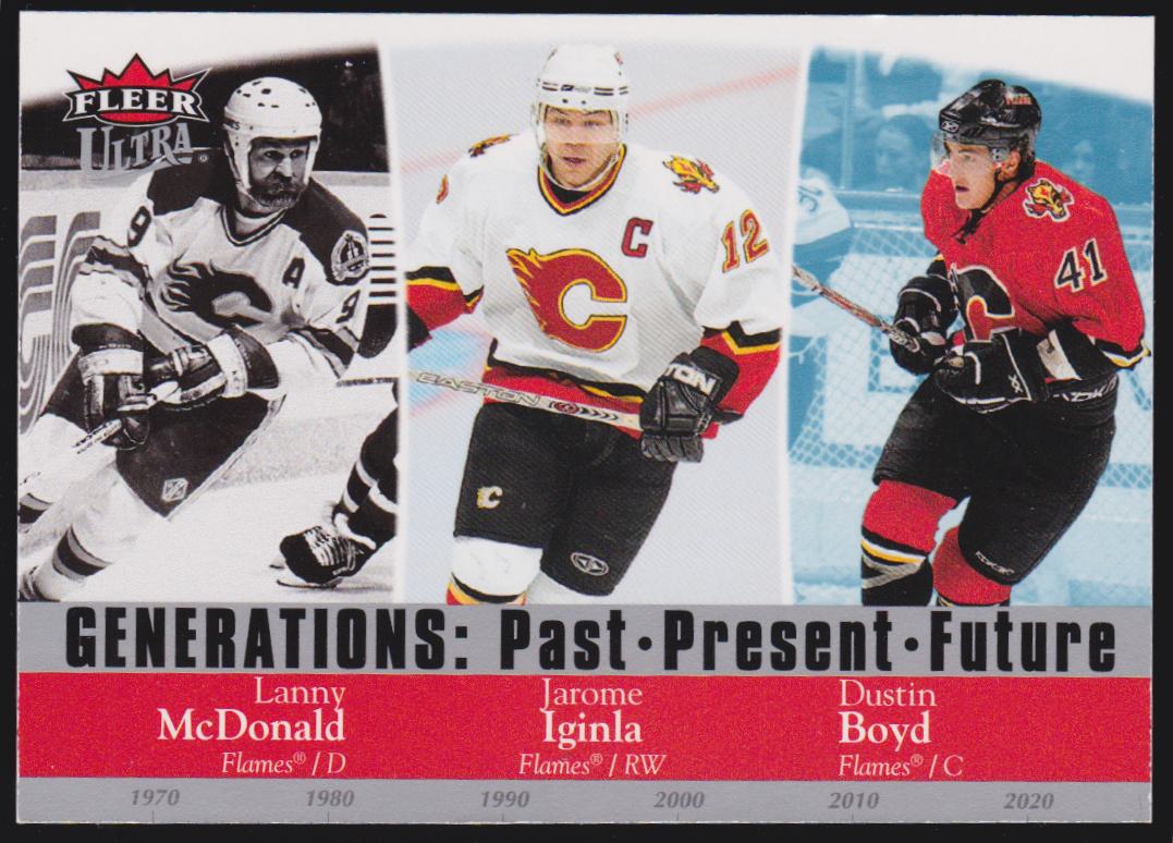 (image for) 2007-08 Ultra Generations #G21 Lanny McDonald/Jarome Iginla/Dustin Boyd