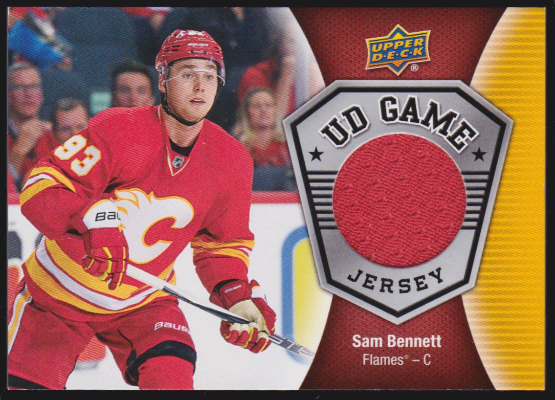 2016-17 Upper Deck Game Jerseys #GJSB Sam Bennett (image for) 2016-17 Upper Deck Game Jerseys #GJSB Sam Bennett