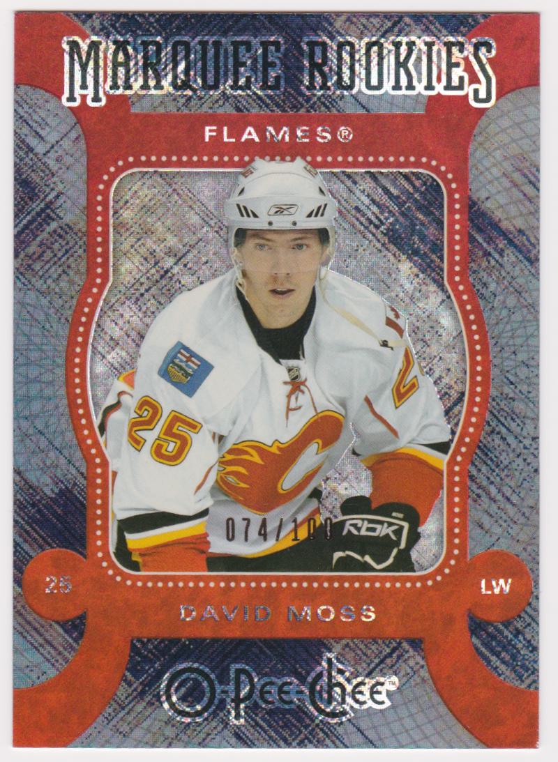 (image for) 2007-08 O-Pee-Chee Micromotion Black #515 David Moss - RC Year - 074/100