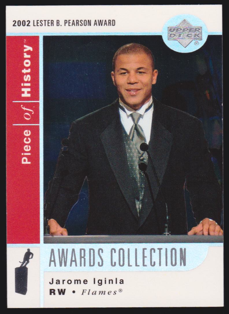 (image for) 2002-03 UD Piece of History Awards Collection #AC4 Jarome Iginla