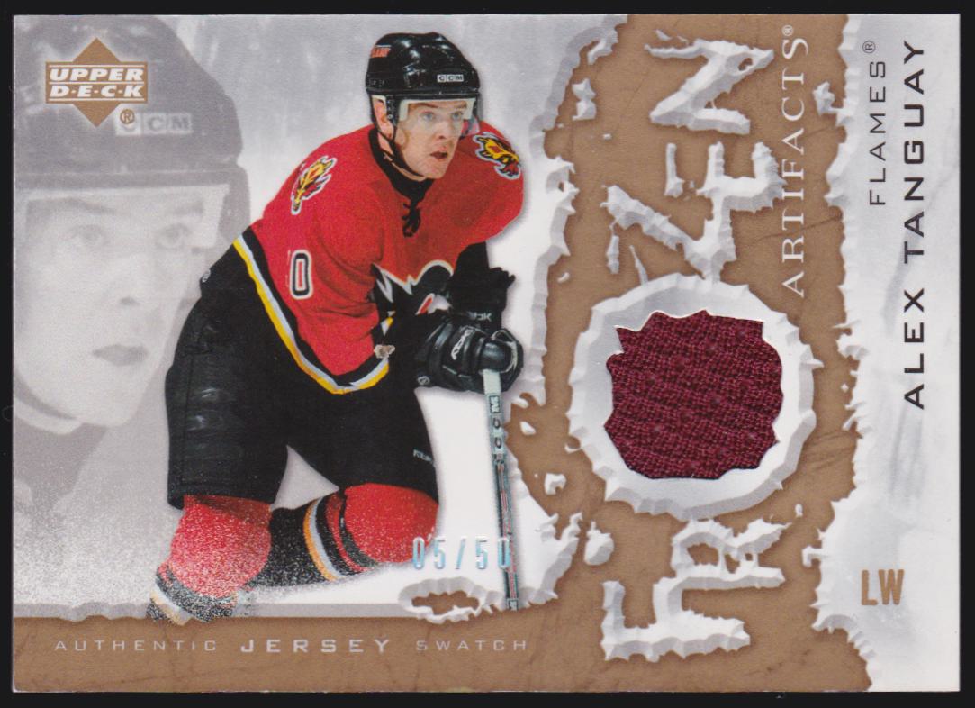 (image for) 2007-08 Artifacts Frozen Artifacts Gold #FAAT Alex Tanguay 05/50