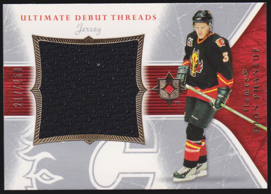 (image for) 2005-06 Ultimate Collection Ultimate Debut Threads Jerseys #DTJDP Dion Phaneuf 217/250