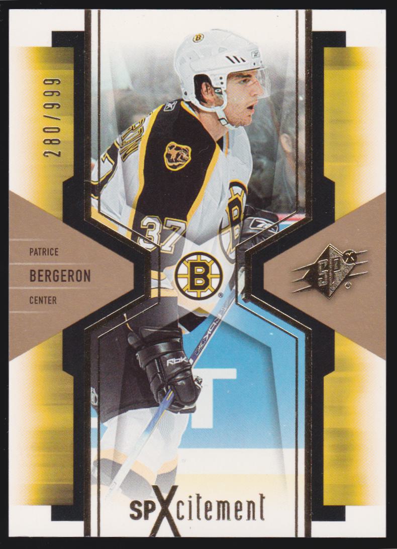 (image for) 2006-07 SPx SPxcitement #X8 Patrice Bergeron 280/999