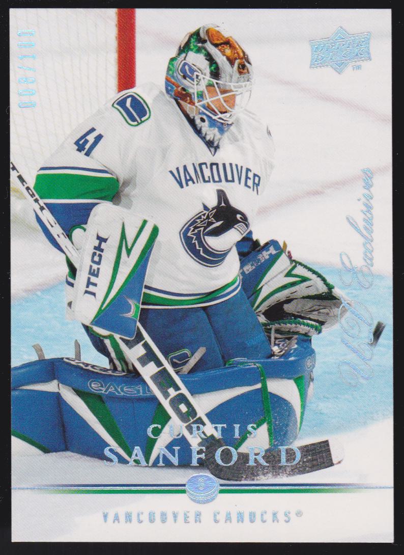 (image for) 2008-09 Upper Deck Exclusives #436 Curtis Sanford 008/100