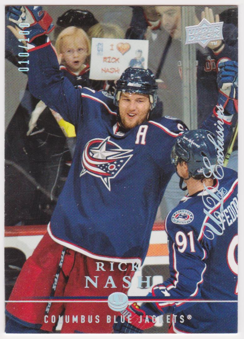 (image for) 2008-09 Upper Deck Exclusives #140 Rick Nash 010/100