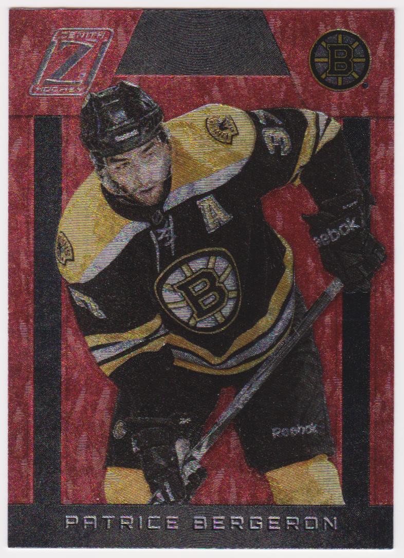 2010-11 Zenith Red Hot #7 Patrice Bergeron (image for) 2010-11 Zenith Red Hot #7 Patrice Bergeron