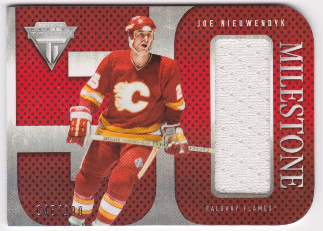 (image for) 2013-14 Panini Titanium Milestone Goal Scorer Jerseys #MIJN Joe Nieuwendyk 046/100