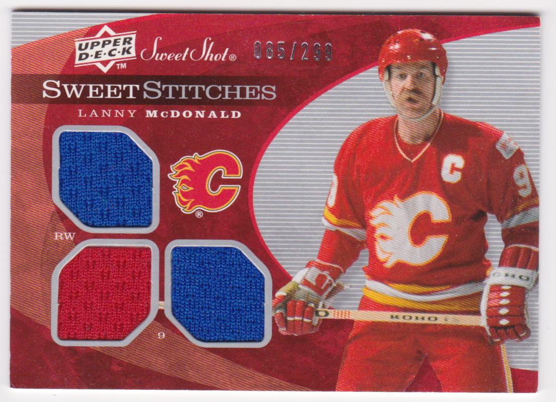 (image for) 2007-08 Sweet Shot Sweet Stitches Triples #SSTLM Lanny McDonald
