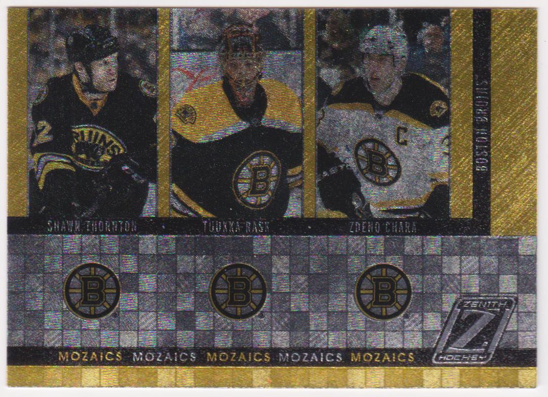 (image for) 2010-11 Zenith Mozaics #2 Shawn Thornton/Zdeno Chara/Tuukka Rask