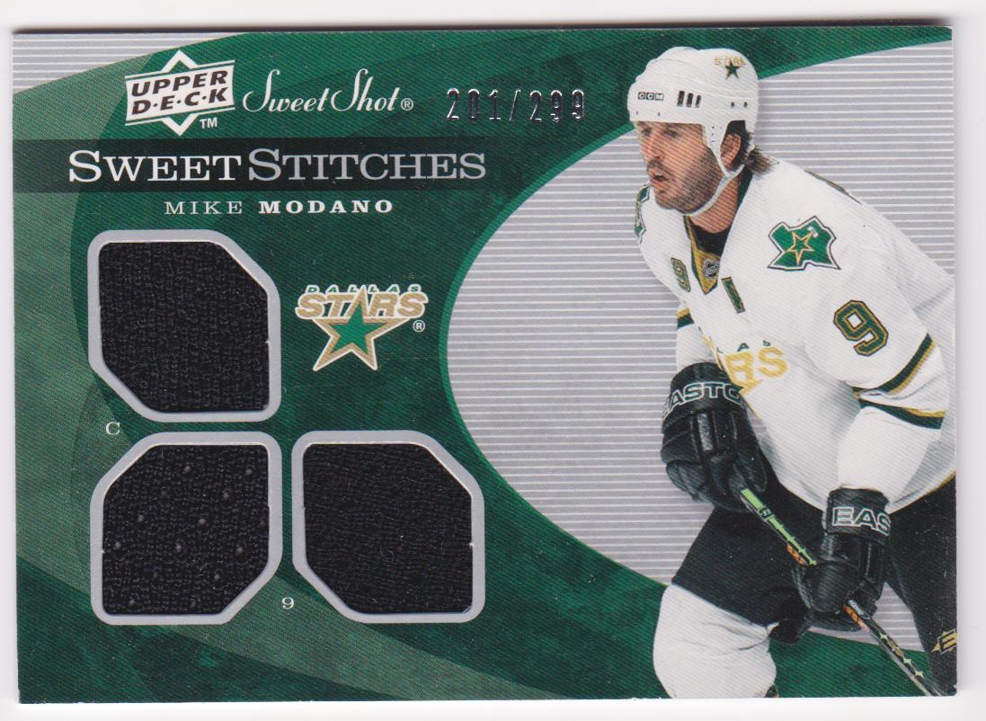 (image for) 2007-08 Sweet Shot Sweet Stitches Triples #SSTMO Mike Modano - Jerseys - 201/299