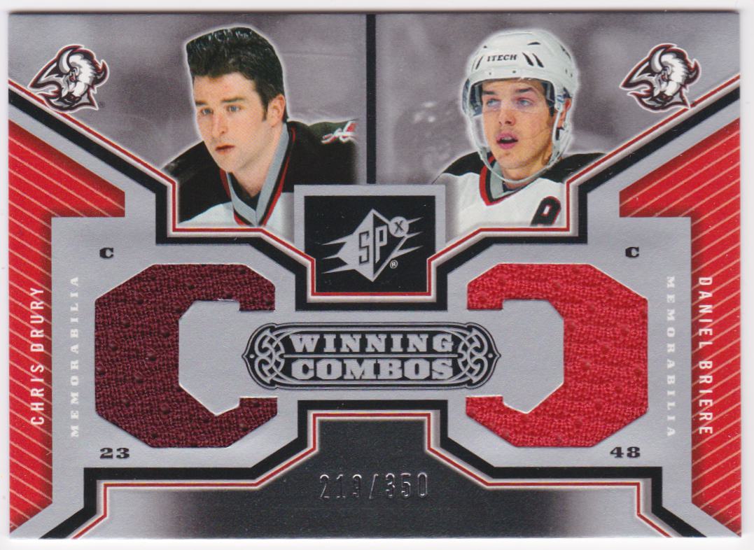 (image for) 2005-06 SPx Winning Combos #WCDB Chris Drury/Daniel Briere