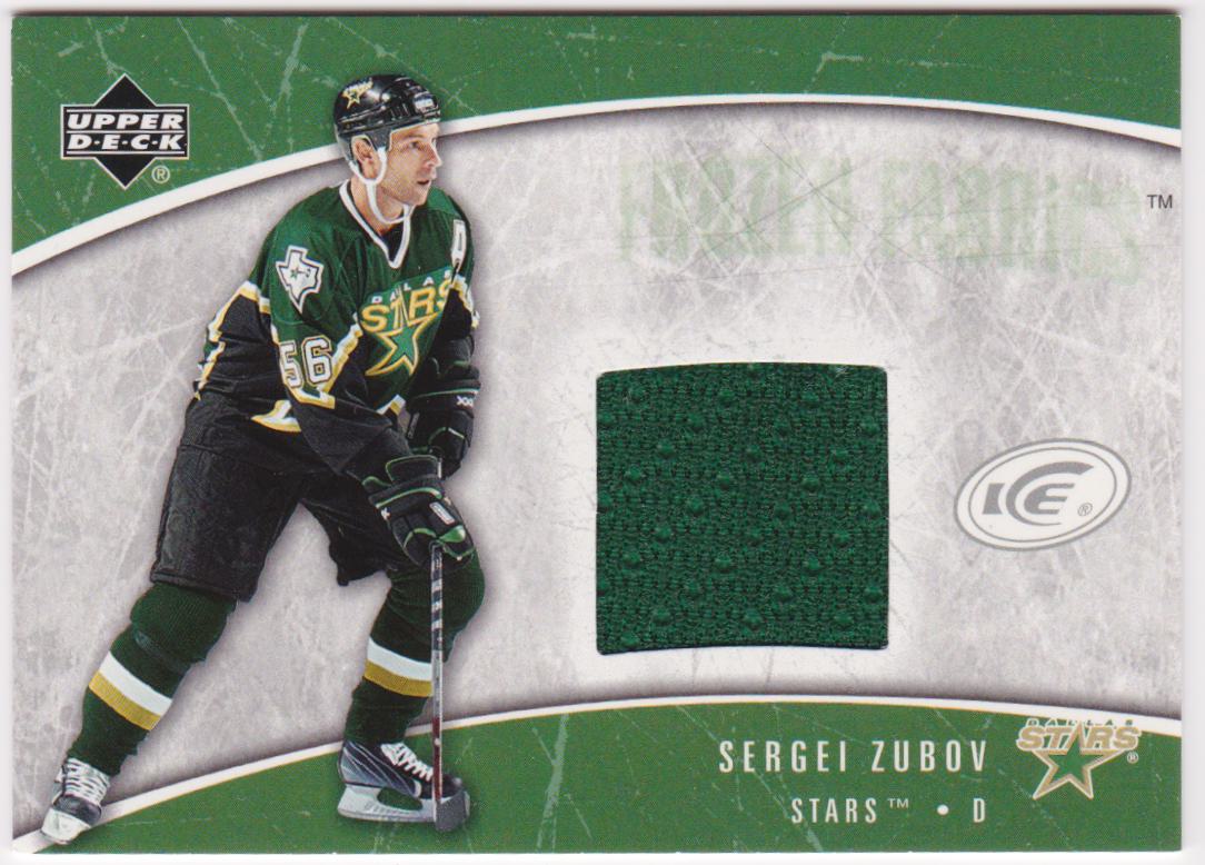 (image for) 2005-06 Upper Deck Ice Frozen Fabrics #FFSZ Sergei Zubov