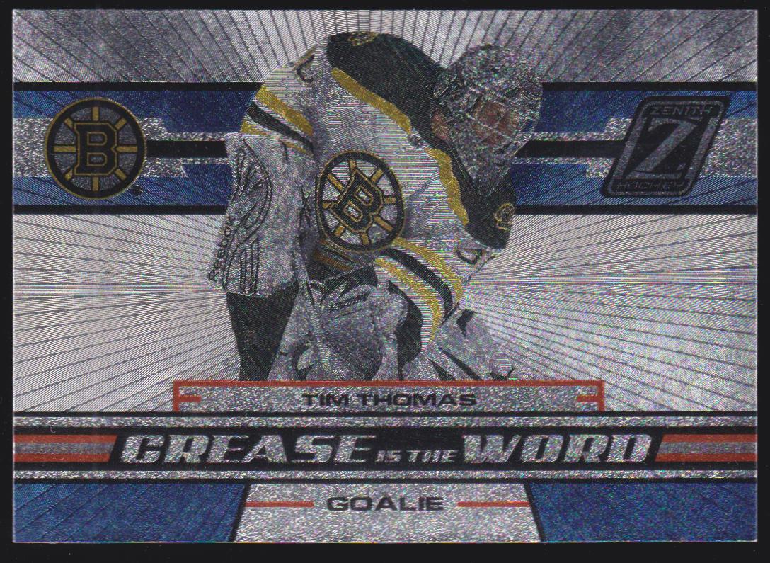 (image for) 2010-11 Zenith Crease Is The Word #2 Tim Thomas