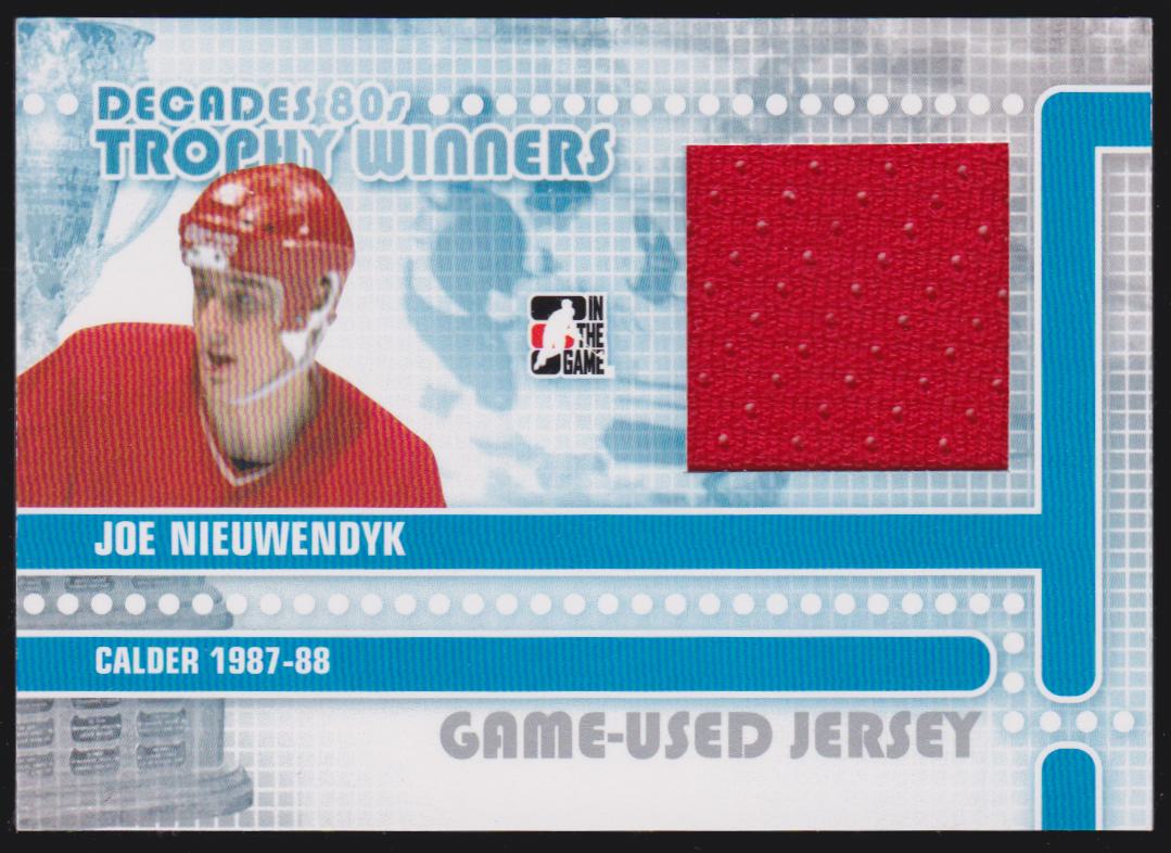 (image for) 2010-11 ITG Decades 1980s Trophy Winners Jerseys Silver #TWJ25 Joe Nieuwendyk - Calder 1987-88