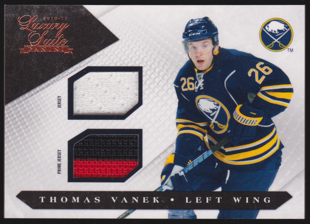 2010-11 Luxury Suite Jerseys Prime #9 Thomas Vanek 100/150 (image for) 2010-11 Luxury Suite Jerseys Prime #9 Thomas Vanek 100/150