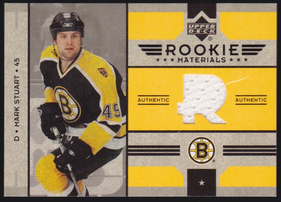 (image for) 2006-07 Upper Deck Rookie Materials #RMMS Mark Stuart - (scratch on top of card)