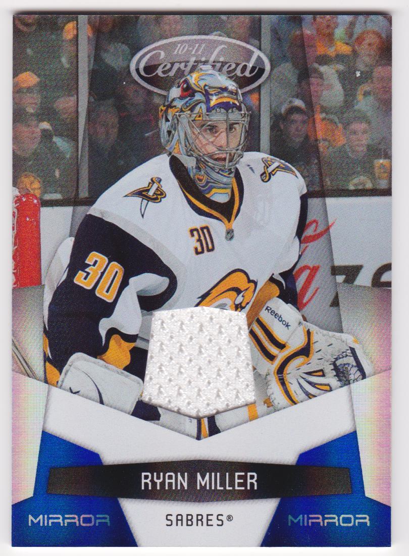 2010-11 Certified Mirror Blue Materials #16 Ryan Miller (image for) 2010-11 Certified Mirror Blue Materials #16 Ryan Miller