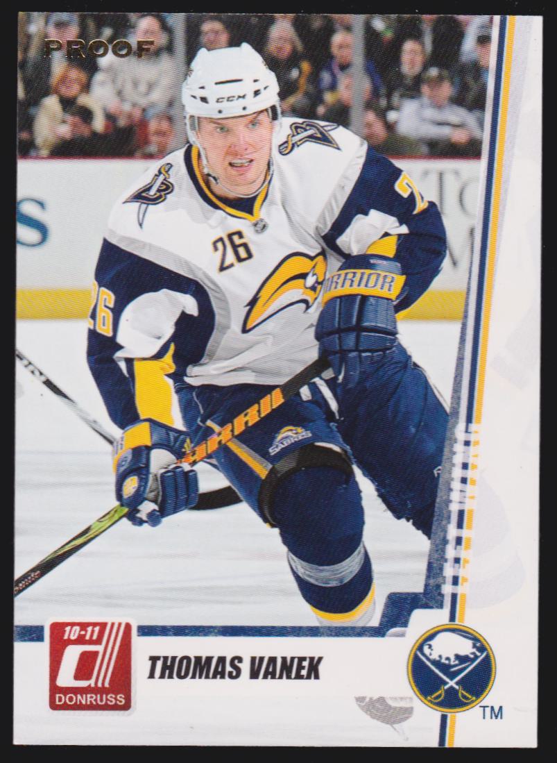 2010-11 Donruss Press Proofs #121 Thomas Vanek 052/100 (image for) 2010-11 Donruss Press Proofs #121 Thomas Vanek 052/100