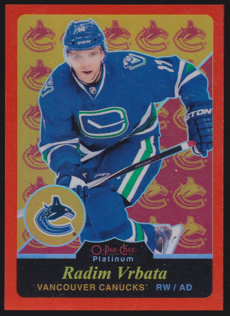 2015-16 O-Pee-Chee Platinum Retro Rainbow Orange #R56 Radim Vrbata 26/49 (image for) 2015-16 O-Pee-Chee Platinum Retro Rainbow Orange #R56 Radim Vrbata 26/49