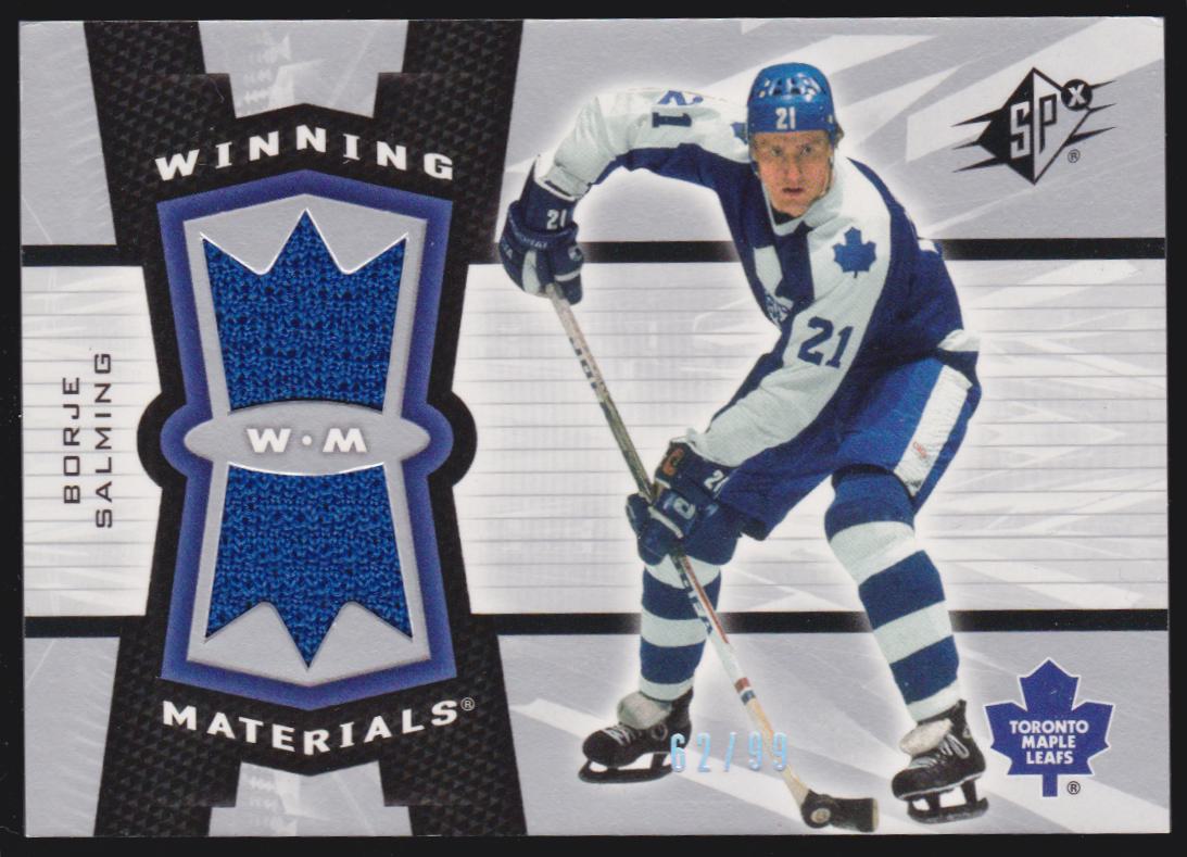 (image for) 2006-07 SPx Winning Materials Spectrum #WMSA Borje Salming 62/99