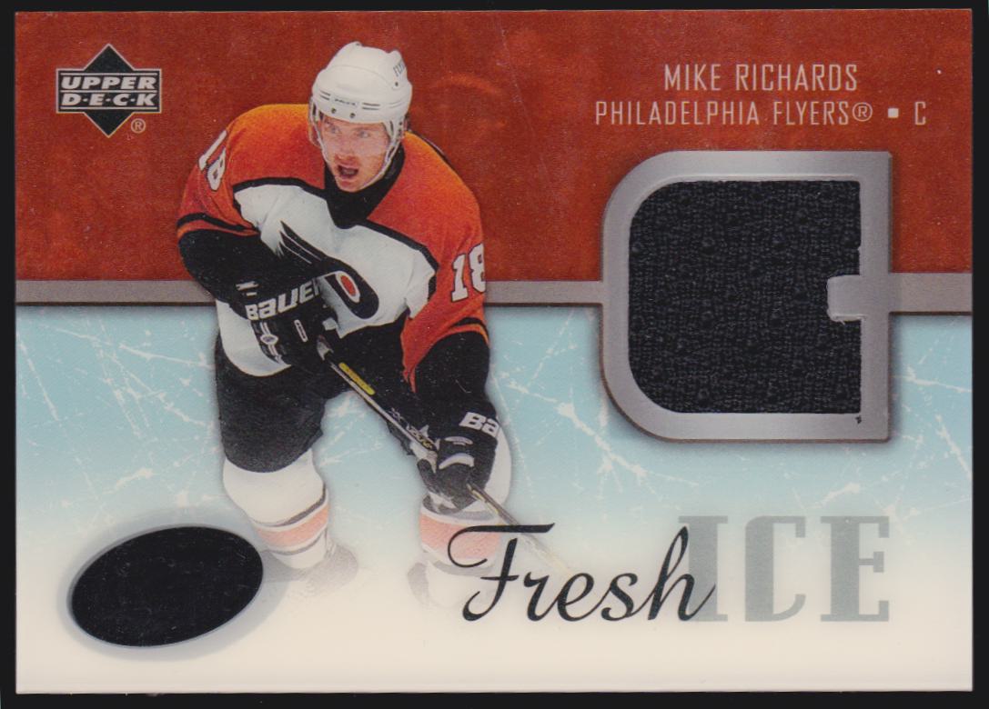 2005-06 Upper Deck Ice Fresh Ice Glass #FIMR Mike Richards - RC Year Jerseys (image for) 2005-06 Upper Deck Ice Fresh Ice Glass #FIMR Mike Richards - RC Year Jerseys