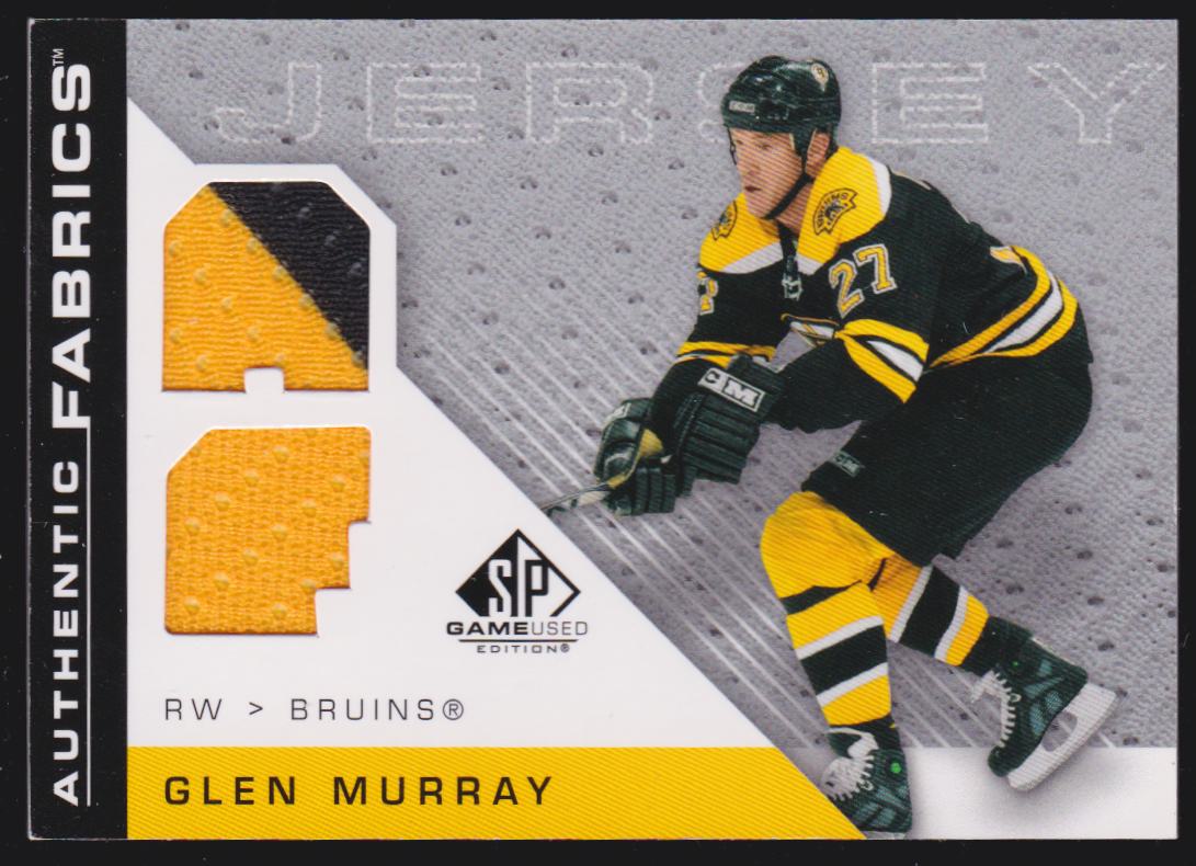 (image for) 2007-08 SP Game Used Authentic Fabrics #AFGM Glen Murray