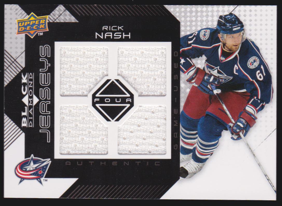 (image for) 2008-09 Black Diamond Jerseys Quad #BDJRN Rick Nash