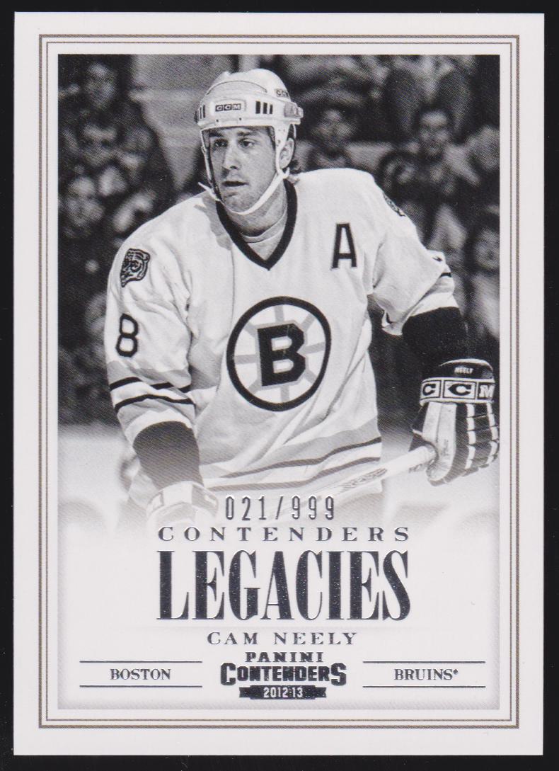 2012-13 Panini Contenders Legacies #10 Cam Neely (image for) 2012-13 Panini Contenders Legacies #10 Cam Neely