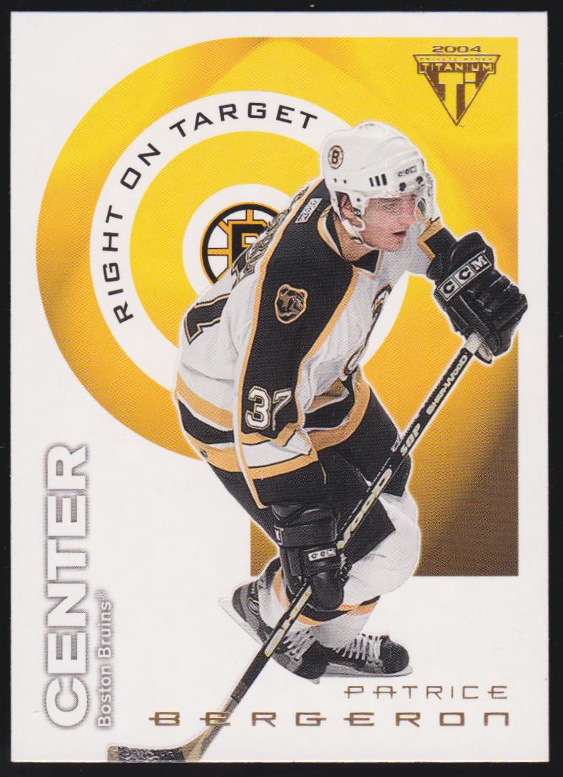 (image for) 2003-04 Titanium Right on Target #2 Patrice Bergeron