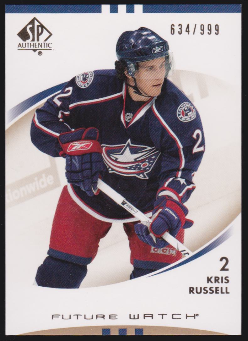 (image for) 2007-08 SP Authentic #165 Kris Russell RC 634/999