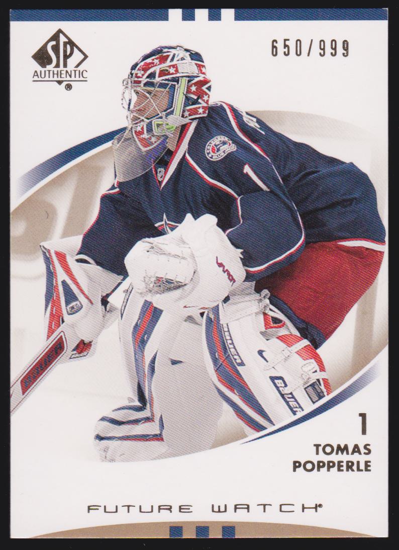 (image for) 2007-08 SP Authentic #171 Tomas Popperle RC 650/999
