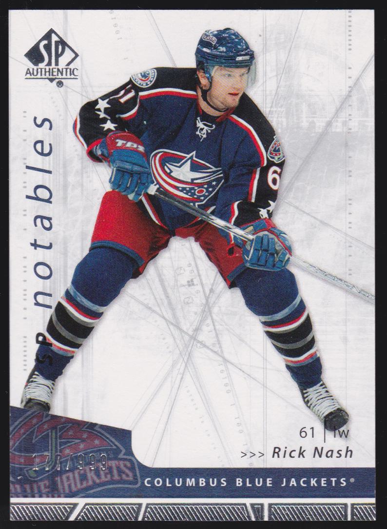 2006-07 SP Authentic #149 Rick Nash Notables 177/999 (image for) 2006-07 SP Authentic #149 Rick Nash Notables 177/999