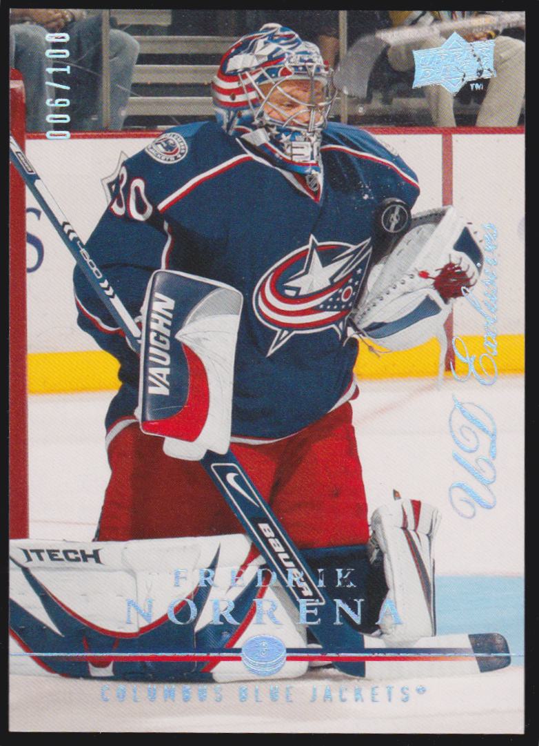 (image for) 2008-09 Upper Deck Exclusives #306 Fredrik Norrena 006/100