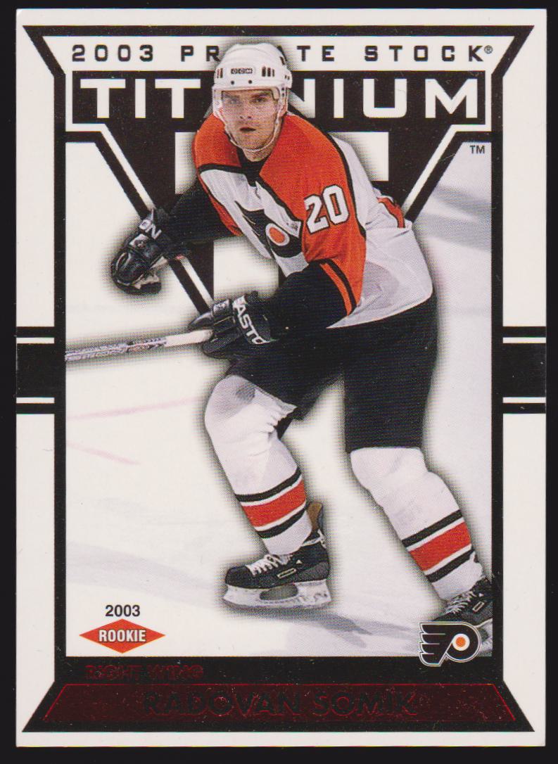 2002-03 Titanium Red #129 Radovan Somik 089/299 - RC Year (image for) 2002-03 Titanium Red #129 Radovan Somik 089/299 - RC Year
