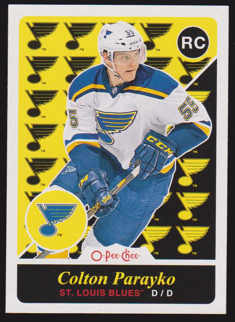2015-16 O-Pee-Chee Update Retro #U18 Colton Parayko RC (image for) 2015-16 O-Pee-Chee Update Retro #U18 Colton Parayko RC