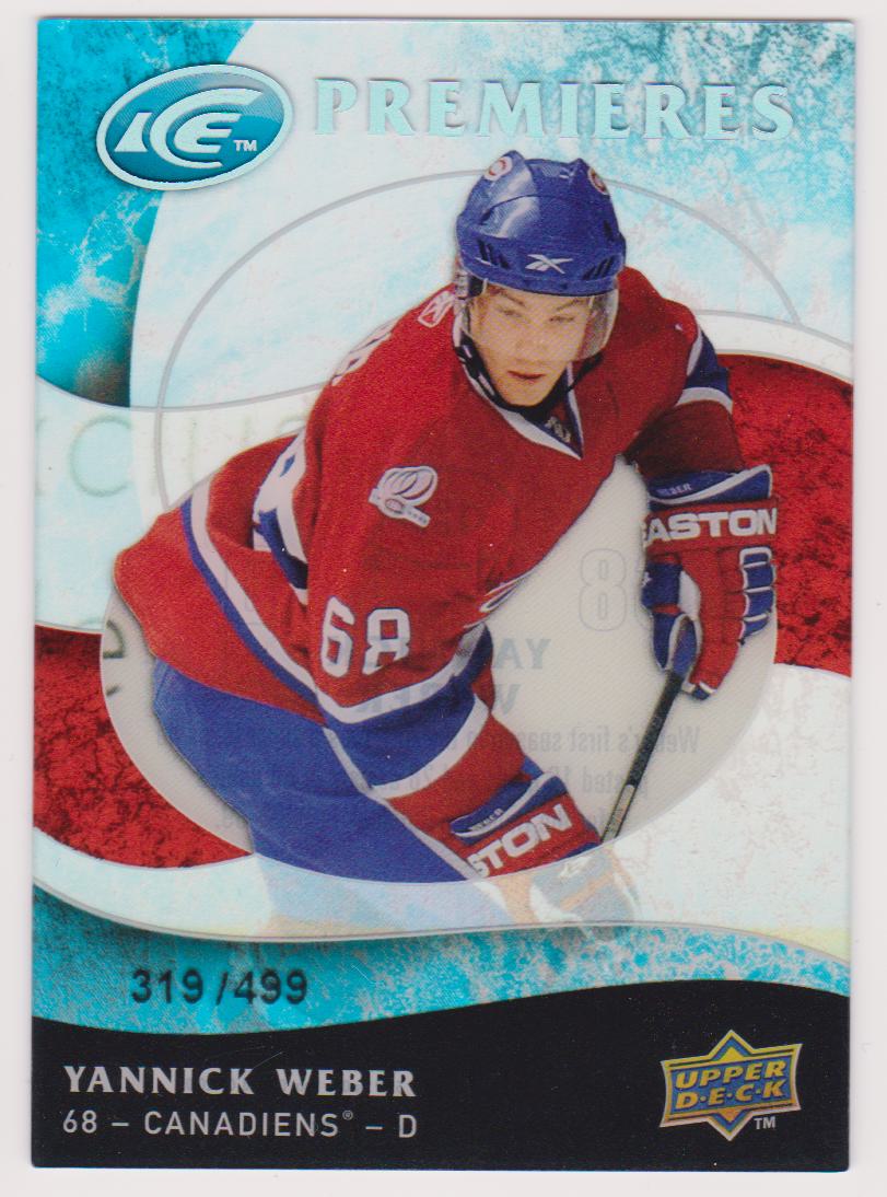 2009-10 Upper Deck Ice #147 Yannick Weber RC 319/499 (image for) 2009-10 Upper Deck Ice #147 Yannick Weber RC 319/499