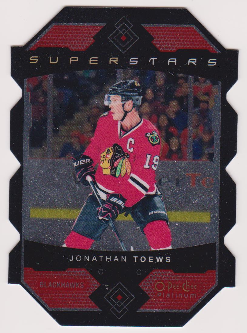 2015-16 O-Pee-Chee Platinum Superstars Die Cuts #SS8 Jonathan Toews (image for) 2015-16 O-Pee-Chee Platinum Superstars Die Cuts #SS8 Jonathan Toews