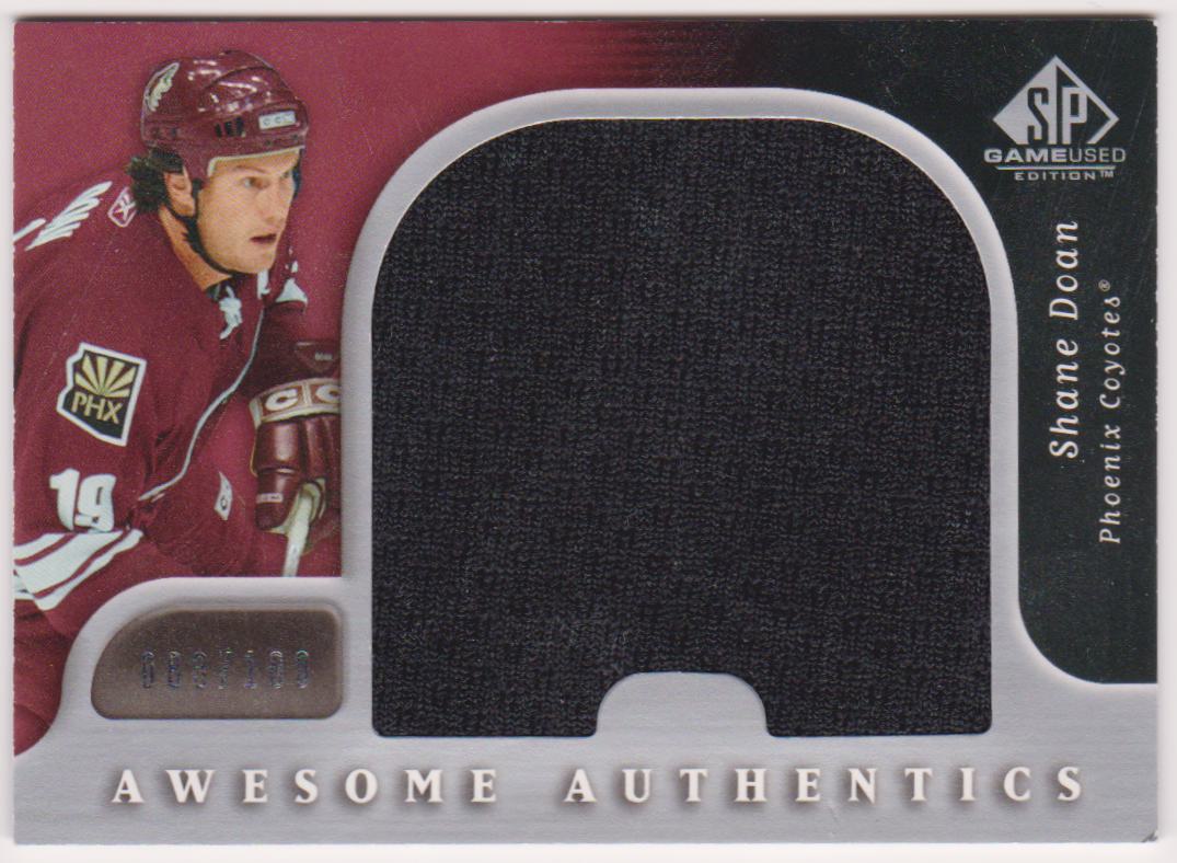 (image for) 2005-06 SP Game Used Awesome Authentics #AASD Shane Doan - Jerseys