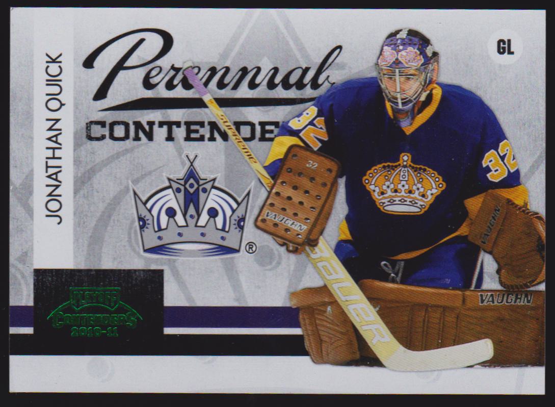 (image for) 2010-11 Playoff Contenders Perennial Contenders Green #10 Jonathan Quick