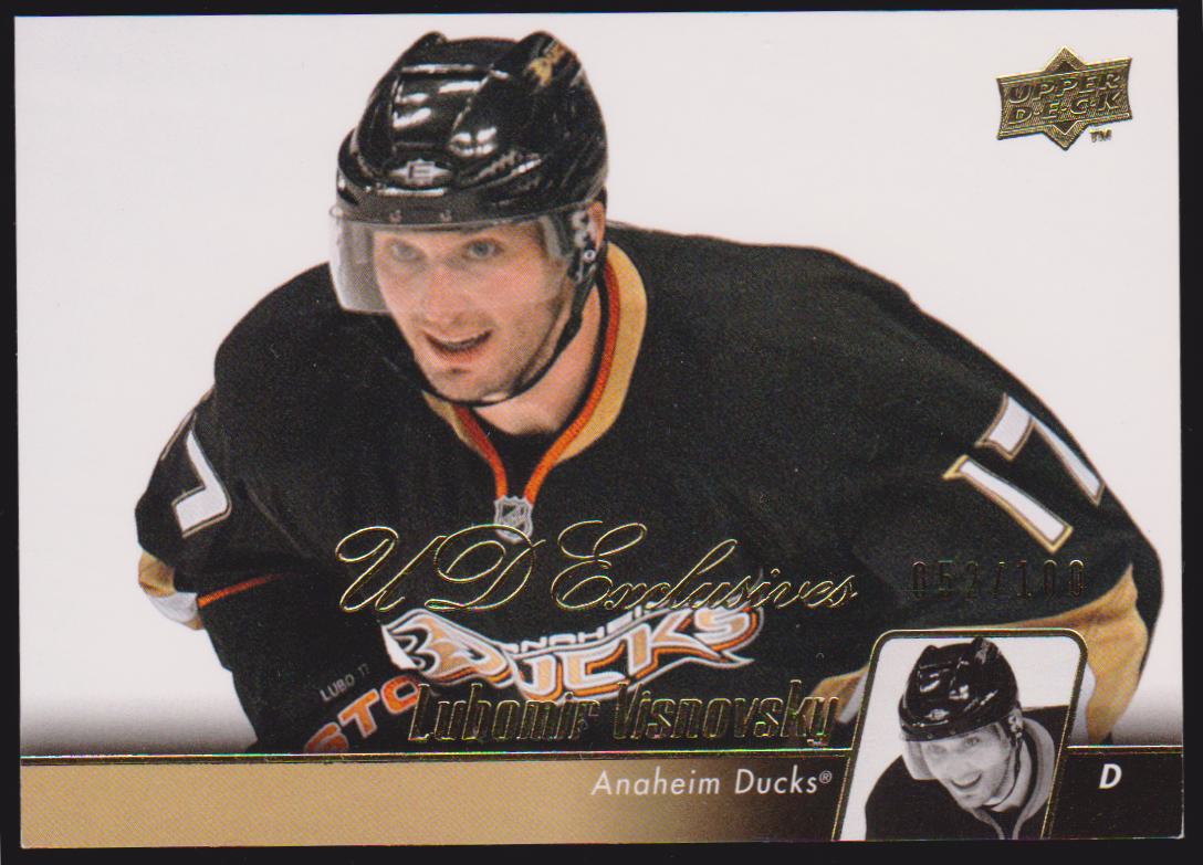(image for) 2010-11 Upper Deck Exclusives #198 Lubomir Visnovsky 052/100