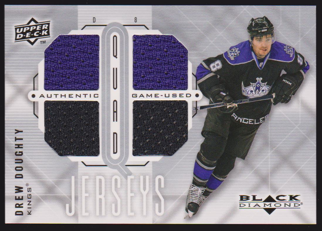 (image for) 2009-10 Black Diamond Jerseys Quad #QJDD Drew Doughty