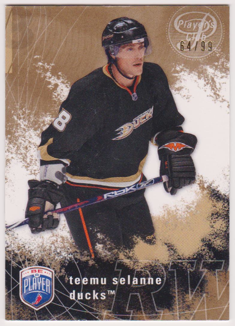 (image for) 2007-08 Be A Player Player's Club #4 Teemu Selanne 64/99